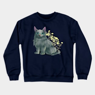 Cat Toon Cat Crewneck Sweatshirt